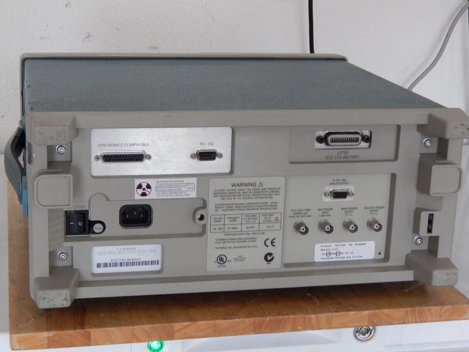 TDS 754D 500Mhz 2GS/s DPO opt's 1M,2F,2C TDS 754D 500Mhz 2GS/s DPO opt's 1M,2F,2C